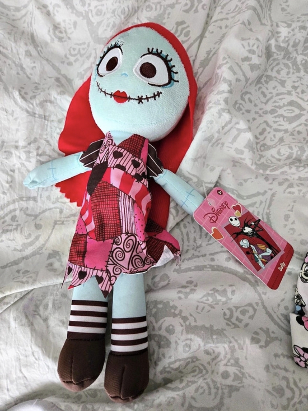 Disney The Nightmare Before Christmas Sally Plush Doll Red & Pink